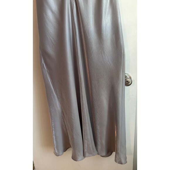 Women Silver Maxi Dress Size L - Picture 3 of 4